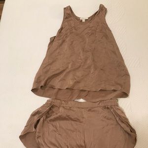 Lunya silk sleep set